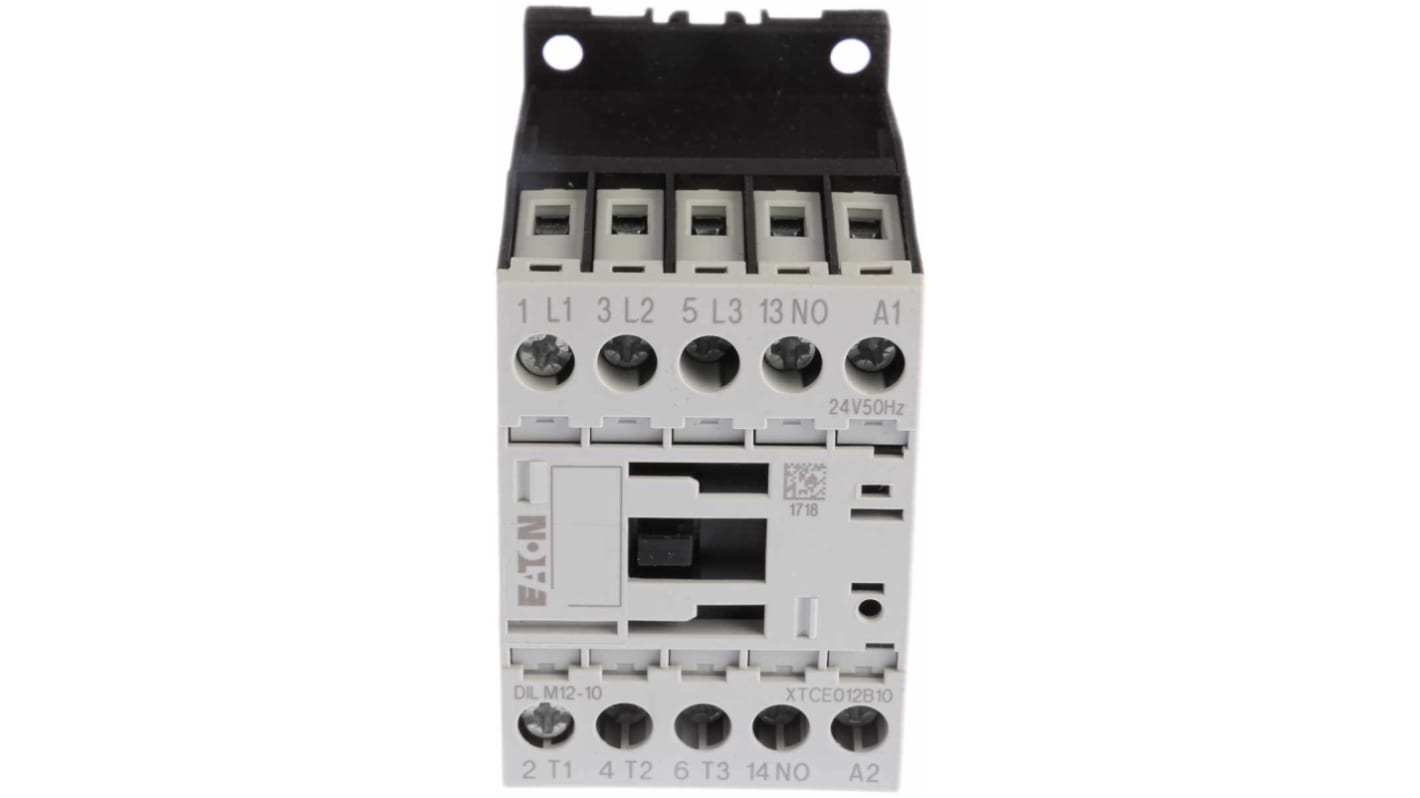 Eaton xStart Contactor, 24 V ac Coil, 3-Pole, 12 A, 5.5 kW, 3NO, 400 V ac