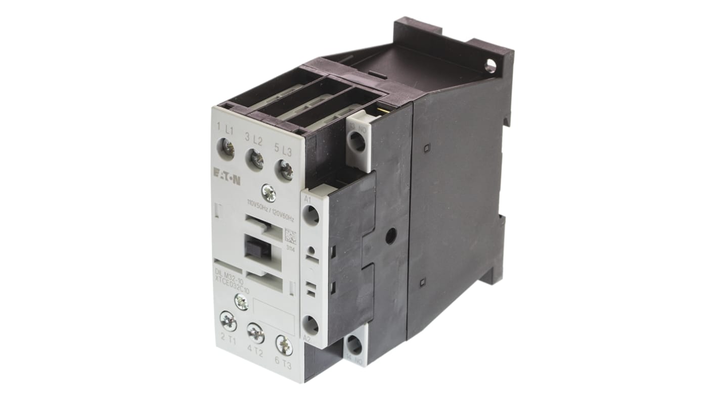 Eaton xStart Contactor, 110 V ac Coil, 3-Pole, 25 A, 15 kW, 3NO, 400 V ac