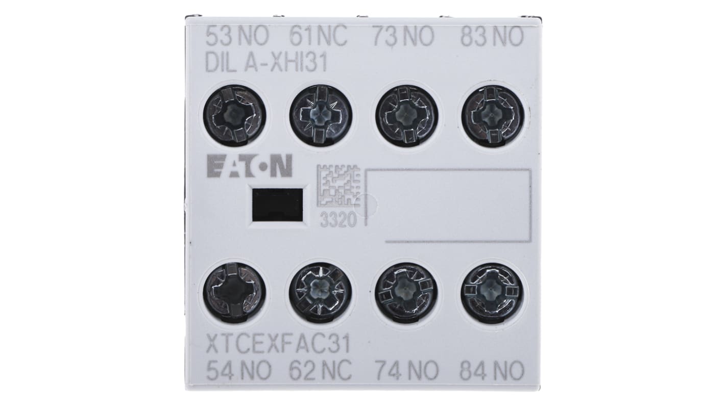 Eaton Auxiliary Contact, 4 Contact, 1NC + 3NO, Front Mount