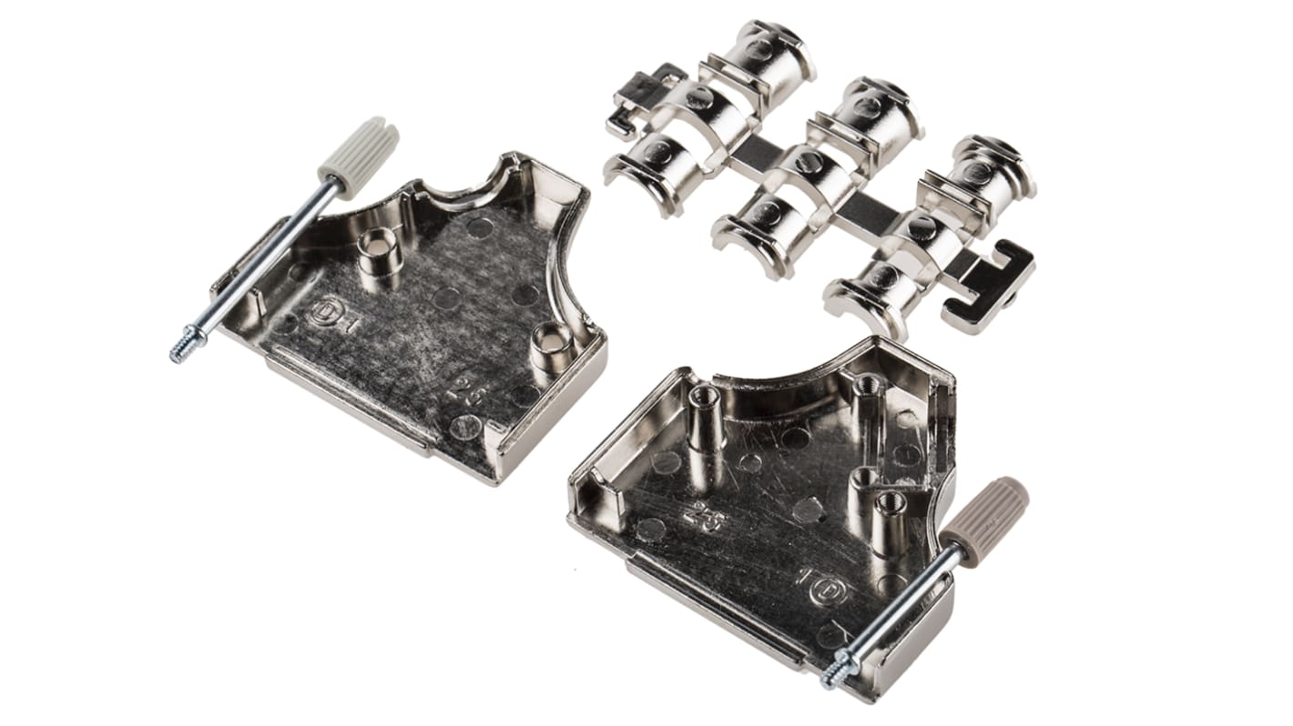 MH Connectors MHDM35 Series Zinc Angled D Sub Backshell, 25 Way, Strain Relief