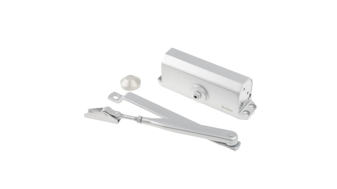 Briton Silver Door Closer