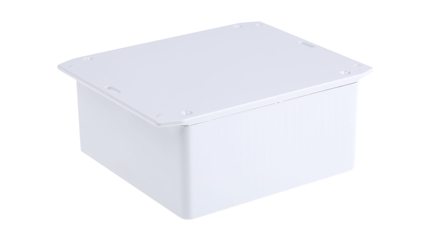 Hammond 1591 Series Grey Flame Retardant ABS Enclosure, IP54, Flanged, Grey Lid, 120 x 120 x 59mm