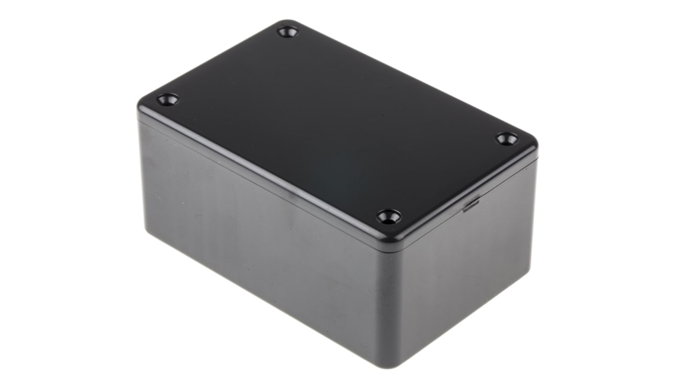 Hammond 阻燃ABS外壳, IP54, 黑色, 85 x 56 x 39mm, 1591系列