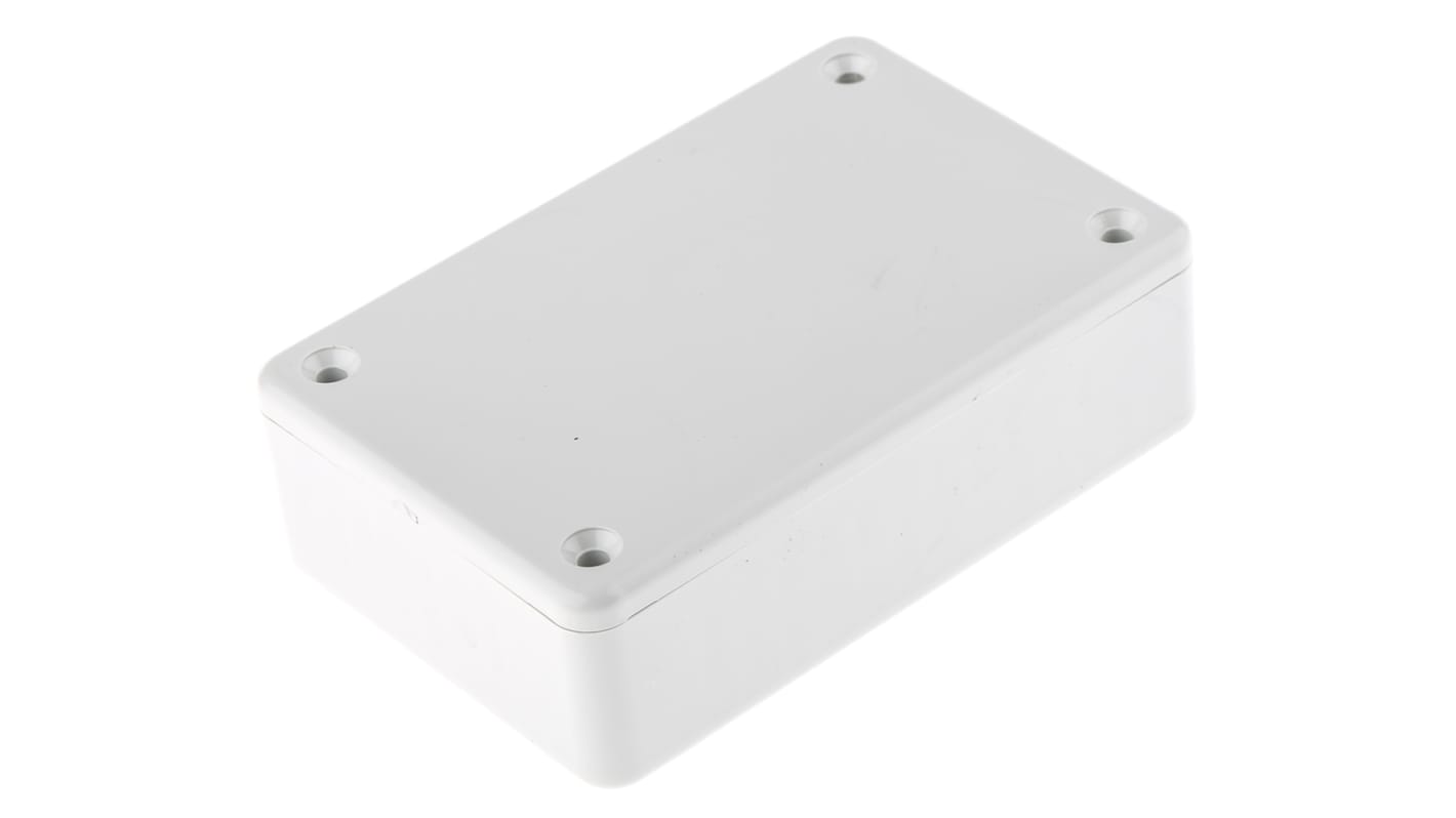 Hammond 1591 Series Grey Flame Retardant ABS Enclosure, IP54, Grey Lid, 85 x 56 x 25mm