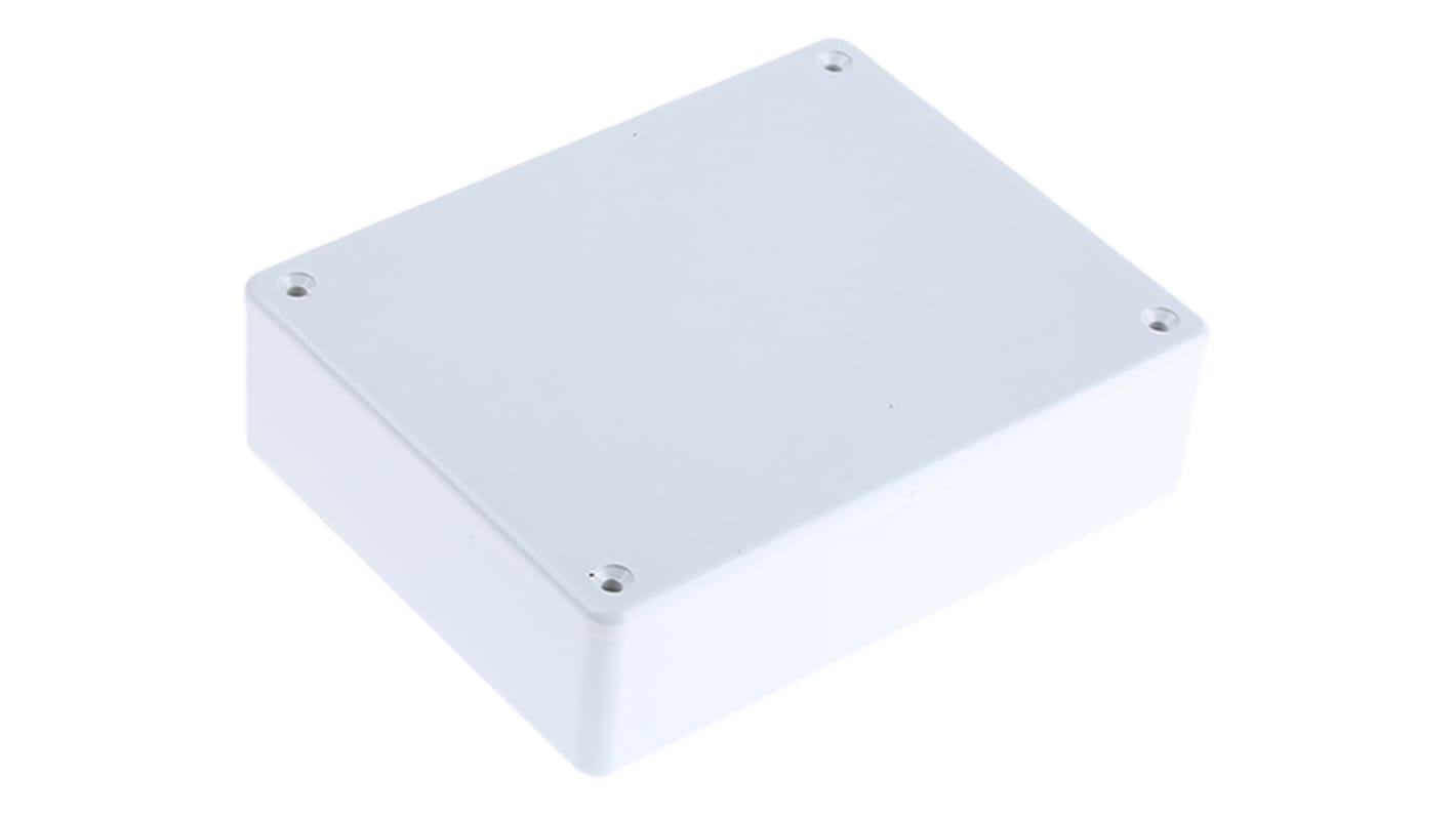 Hammond 1591 Series Grey Flame Retardant ABS Enclosure, IP54, Grey Lid, 121 x 94 x 34mm