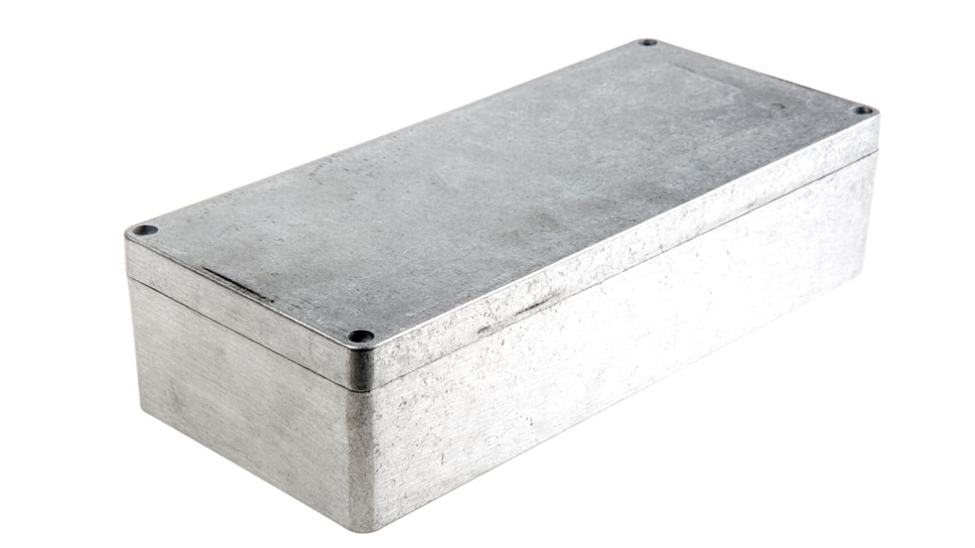 Hammond 1590 Series Natural Die Cast Aluminium Enclosure, IP66, IK08, Natural Lid, 360 x 159.6 x 91.2mm