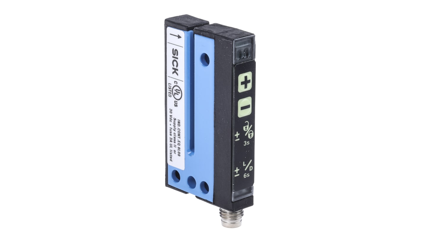 Rs-Online Sensore fotoelettrico a forcella SICK a fascio diretto rilevamento 2 mm uscita NPN/PNP