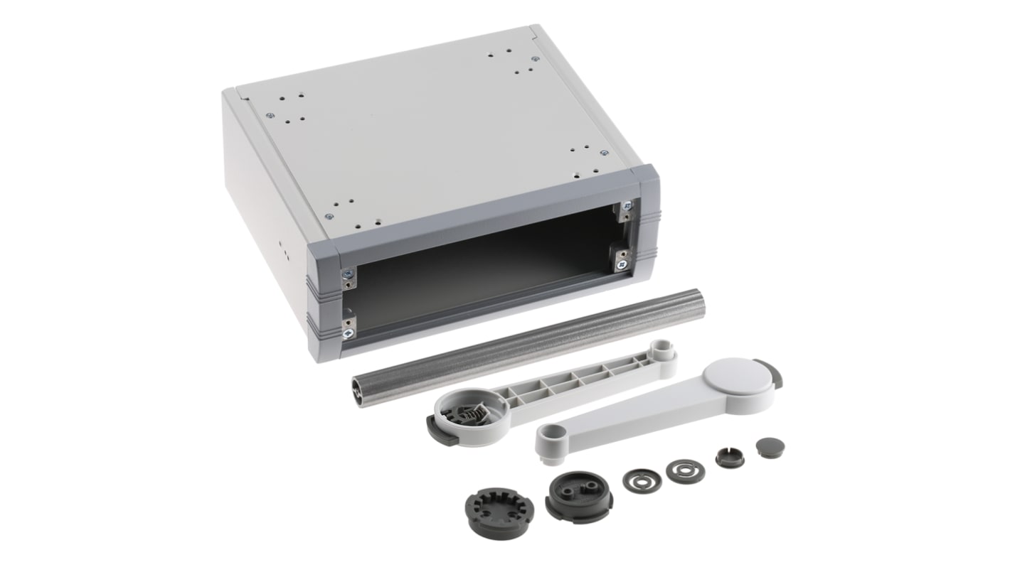 METCASE, Schalengehäuse, Grau, Aluminium, IP 40, 190 x 230 x 85mm, Unimet