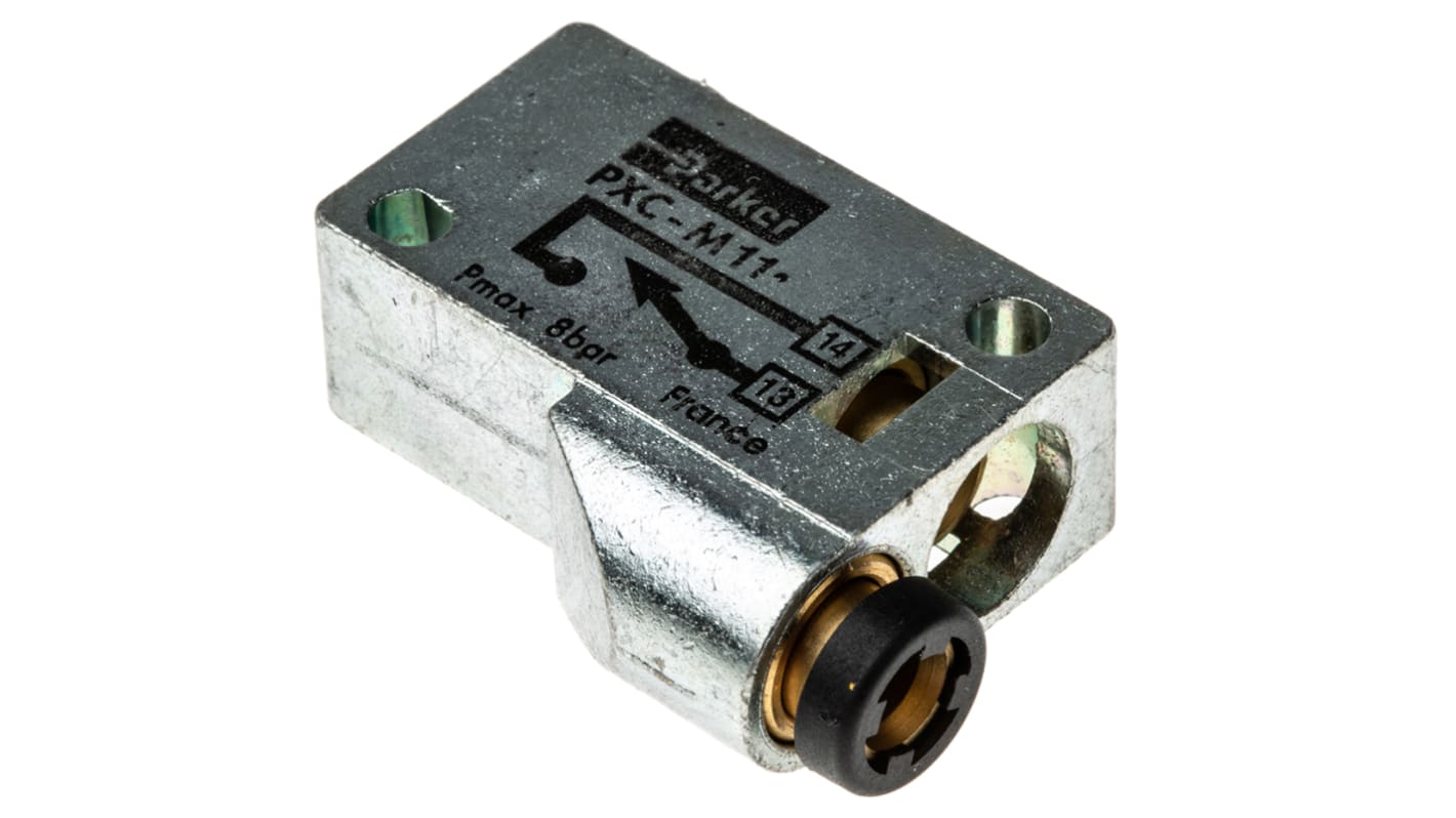 Parker Plunger 3/2 Pneumatic Manual Control Valve PXC Series, 2.5mm, III B