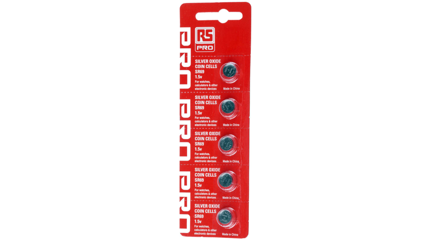 RS PRO ボタン電池, 酸化銀, 1.55V