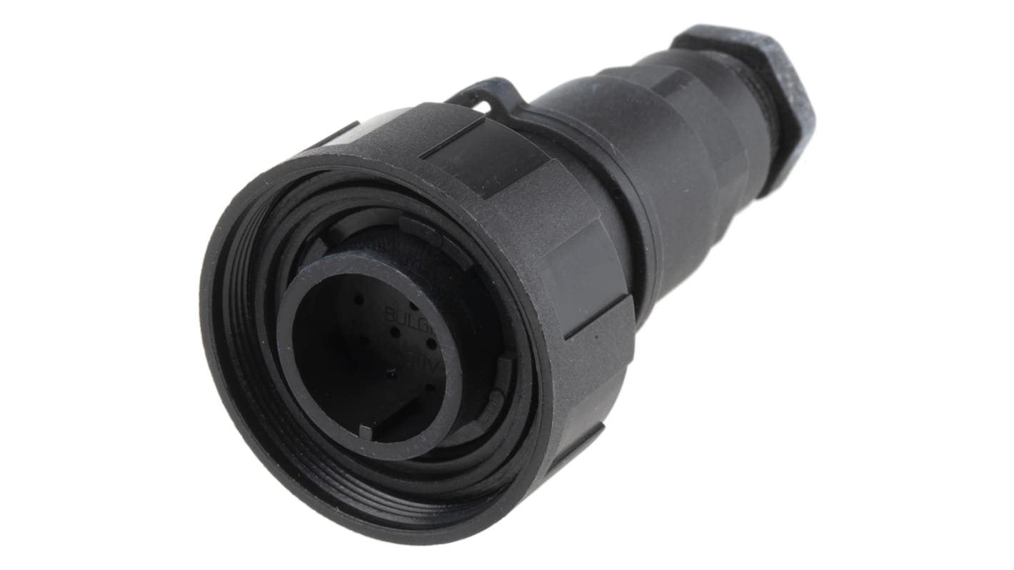 Connettore circolare Bulgin, maschio, serie Standard Buccaneer, Standard, 12 poli, Montaggio su cavo