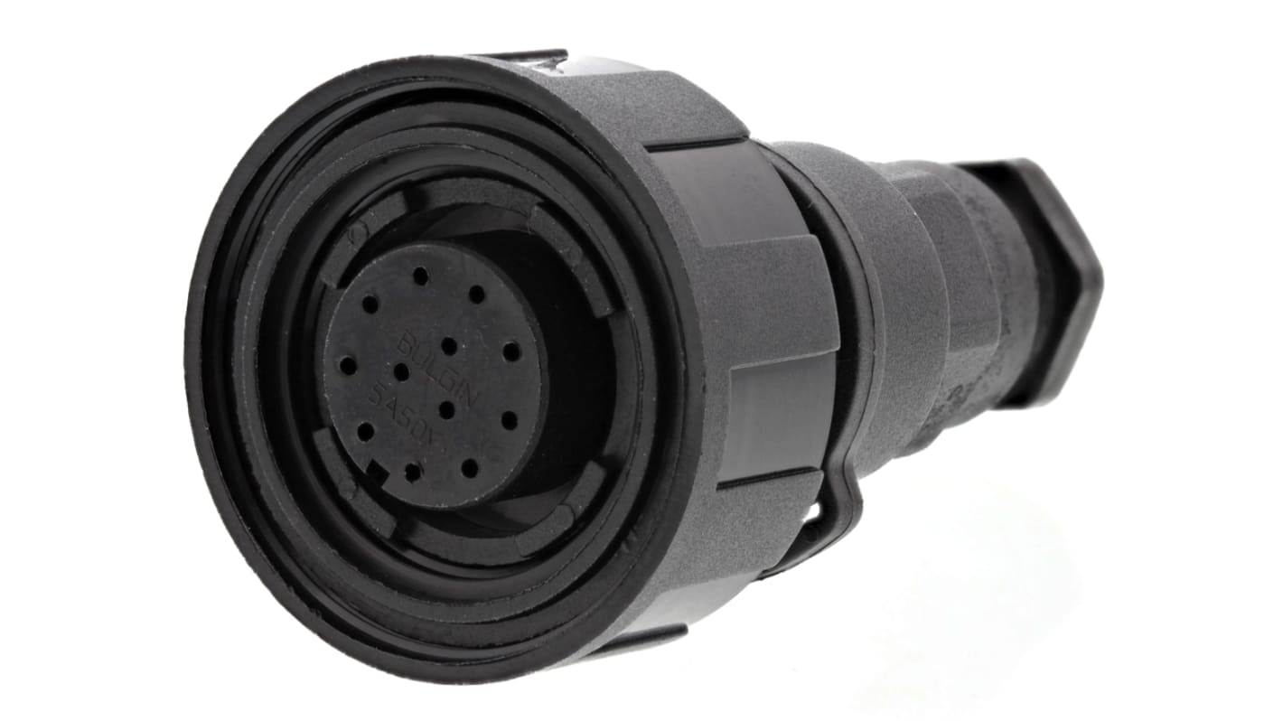 Connettore circolare Bulgin, femmina, serie Standard Buccaneer, Standard, 12 poli, Montaggio su cavo