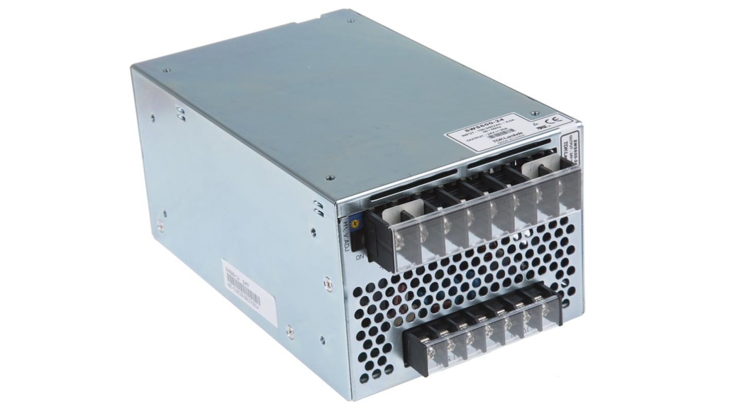 Alimentatore switching integrato TDK-Lambda SWS600-24, 600W, ingresso 120 → 370 V dc, 85 → 265 V ac,