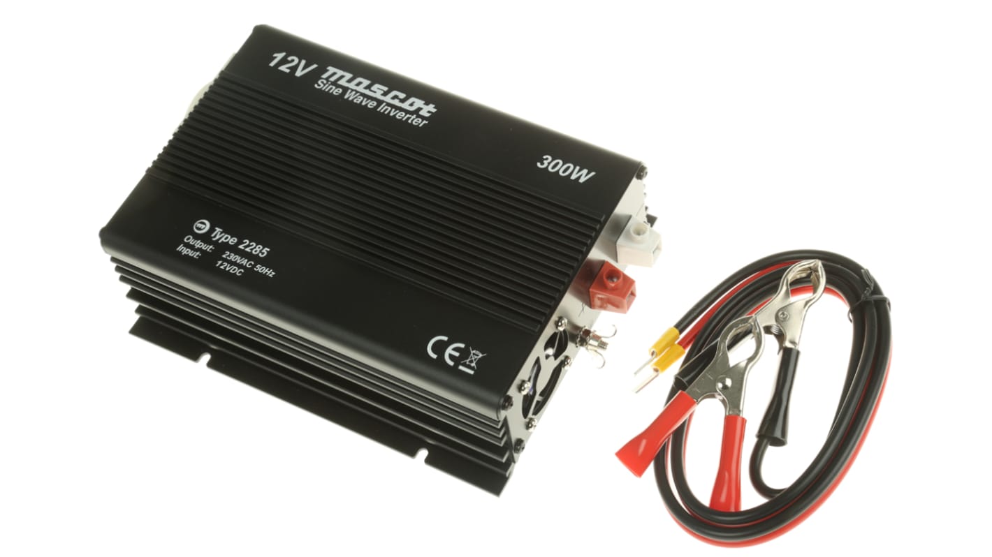 Napájecí měnič, stálý výkon: 300W, vstupní: 10 → 15V dc, výstup: 230V ac