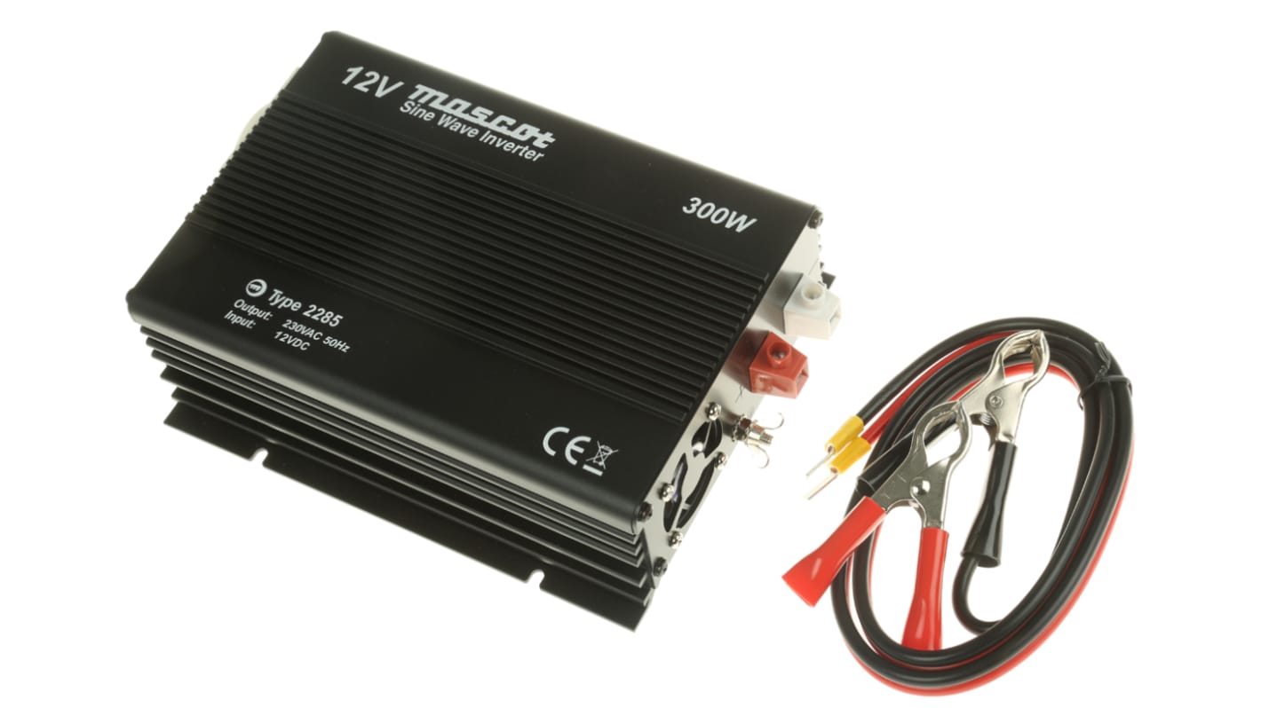 Mascot Pure Sine Wave 300W Power Inverter, 10 → 15V dc Input, 230V ac Output