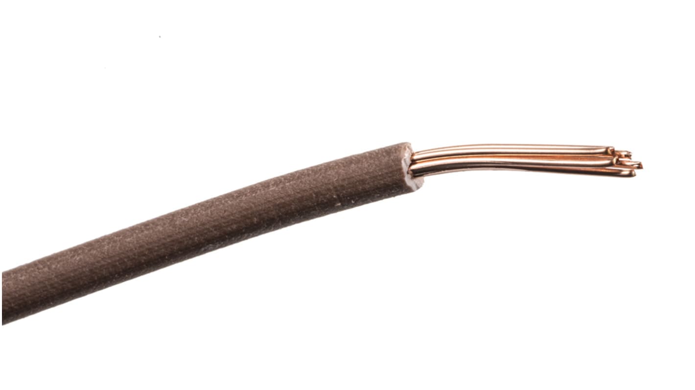 Prysmian 棕色电线, 1.5 mm², 100m长, 750 V, 6491B系列