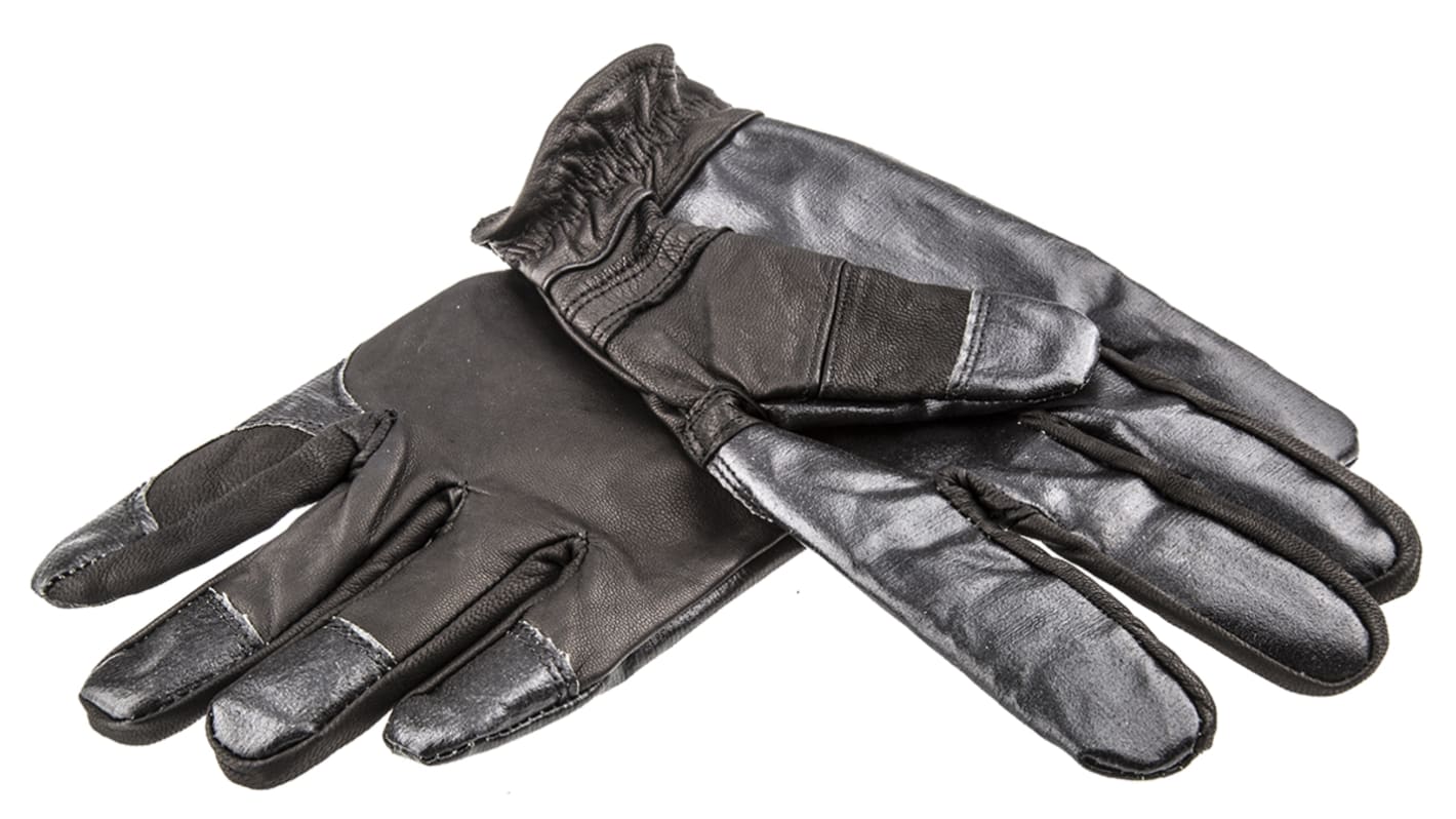 Guantes de trabajo de Fibra de carbono aramida Negro Safety First Aid Group, talla 9, Resistente a pinchazos