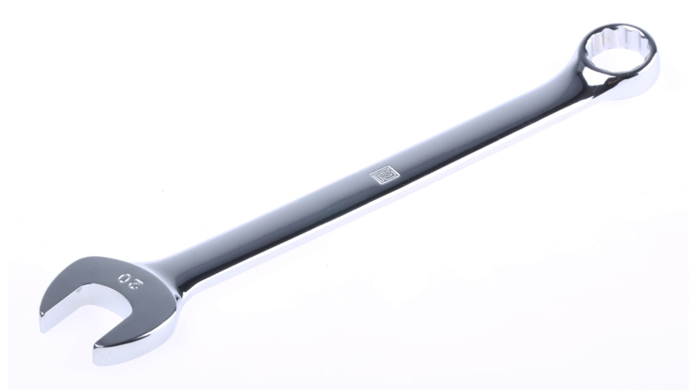 Chiave combinata RS PRO, bocca poligonale 20mm, in Acciaio al cromo vanadio