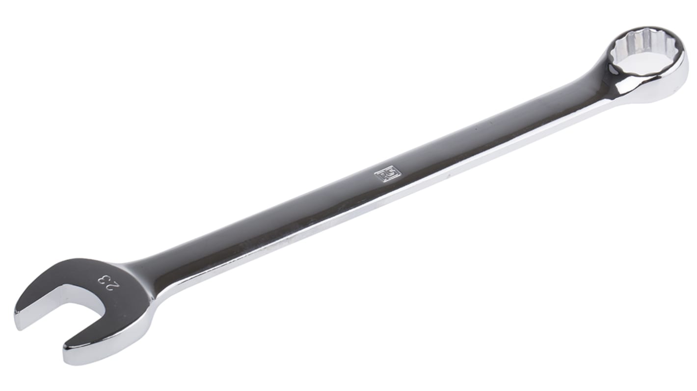 Chiave combinata RS PRO, bocca poligonale 23mm, in Acciaio al cromo vanadio