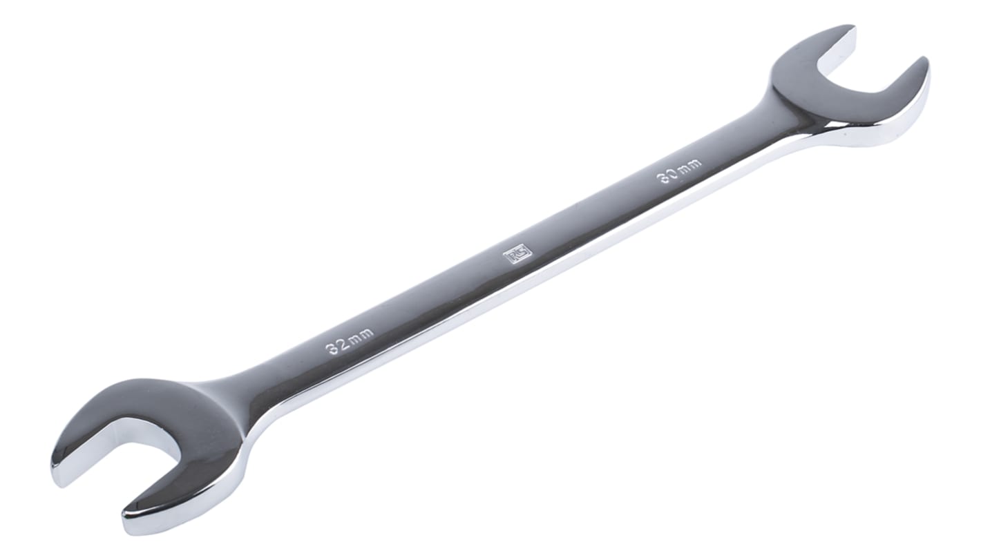 Llave abierta de terminación doble, RS PRO, 30 x 32 mm