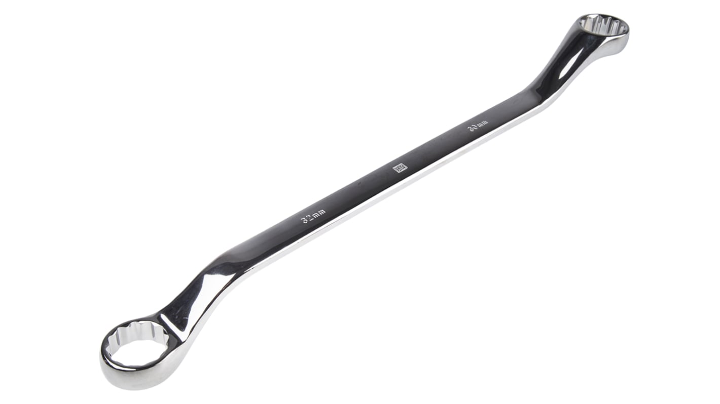 RS PRO Offset Ring Spanner, 30mm, Metric, Double Ended