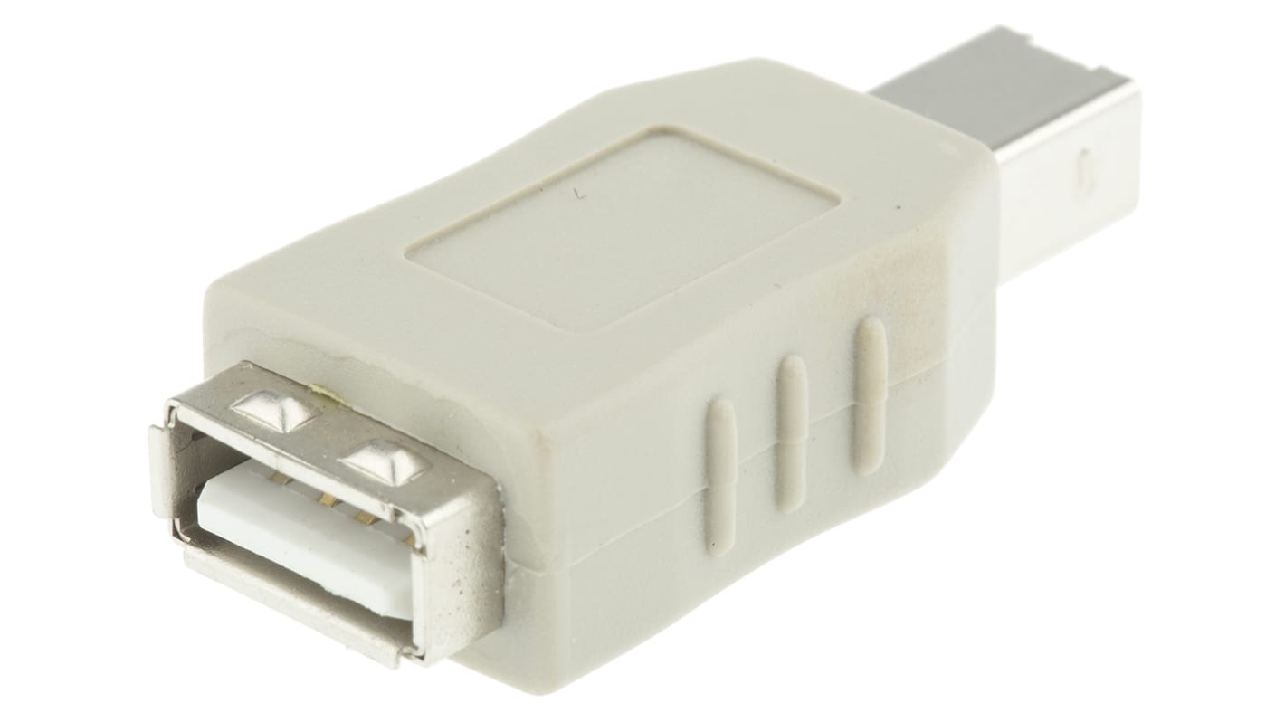 RS PRO USB A Female to USB B Male Adapter