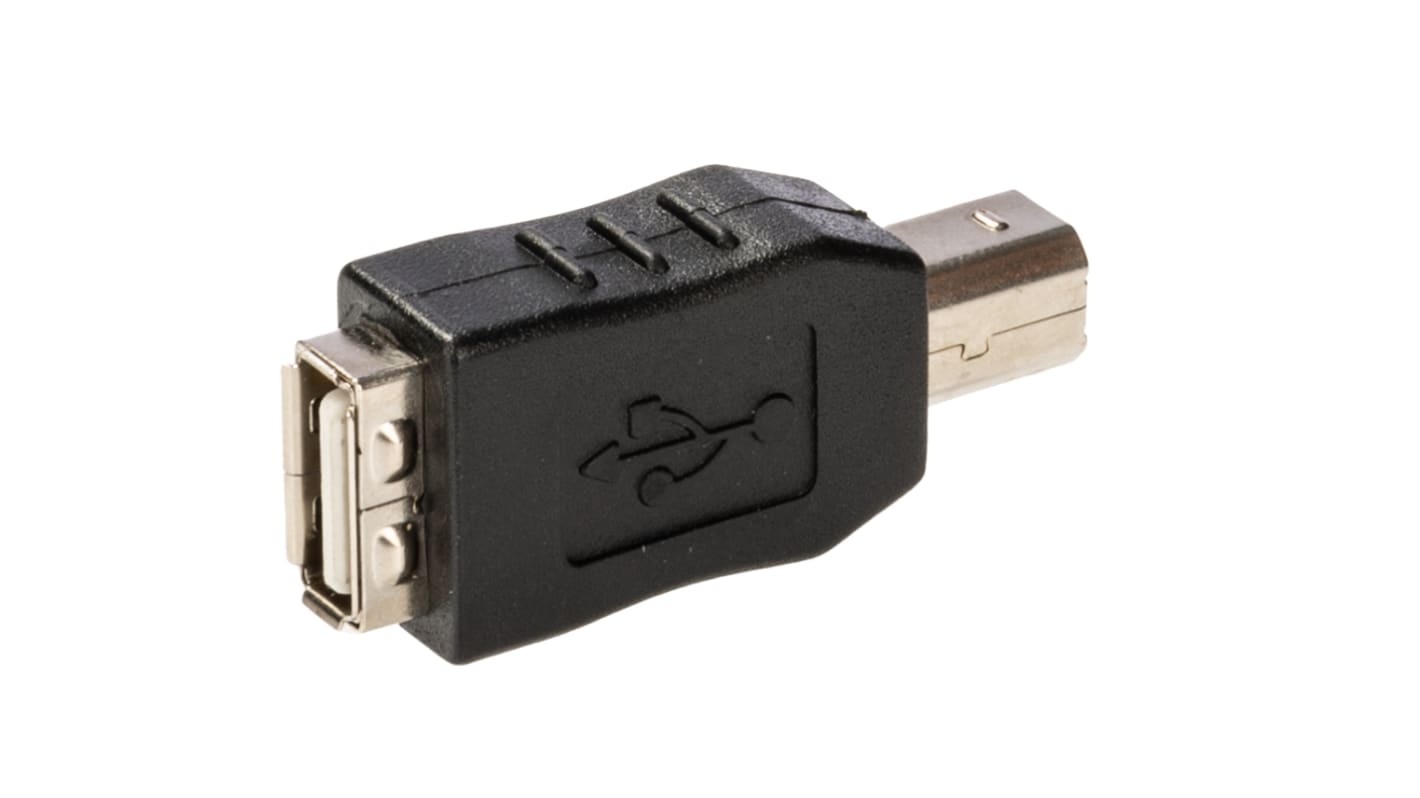 RS PRO USB A Female to USB B Male Adapter