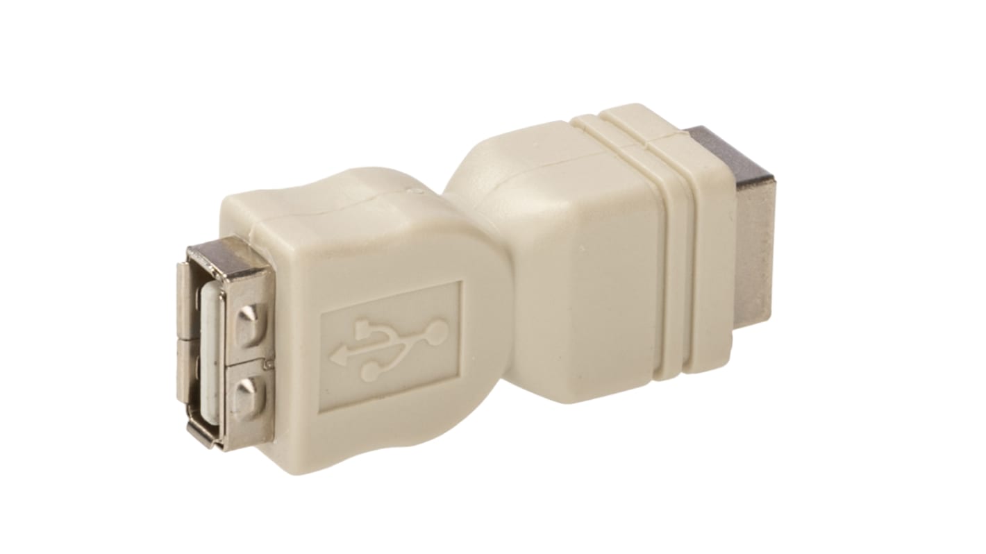 RS PRO USB A Female to USB B Female Adapter