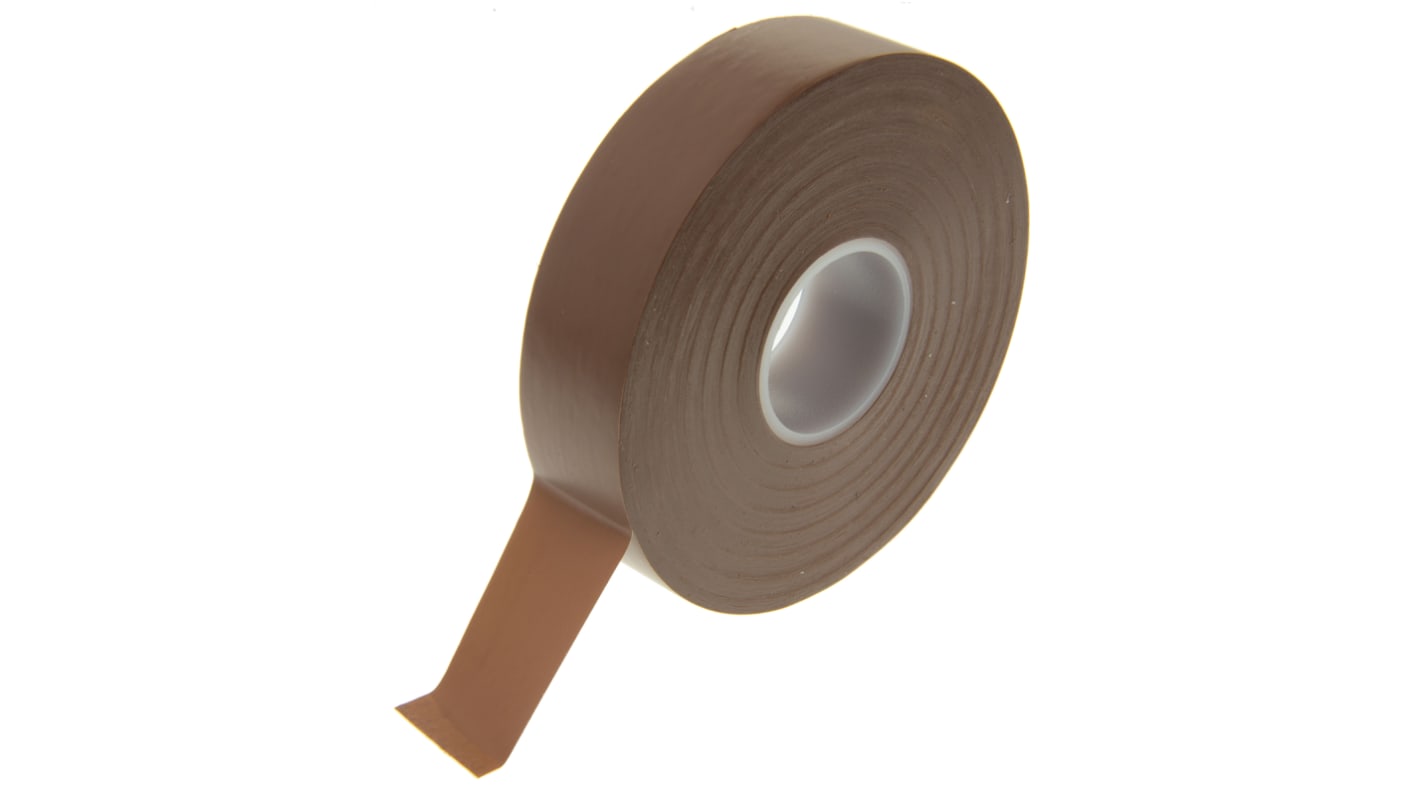 Advance Tapes AT7 Brown PVC Electrical Tape, 19mm x 33m