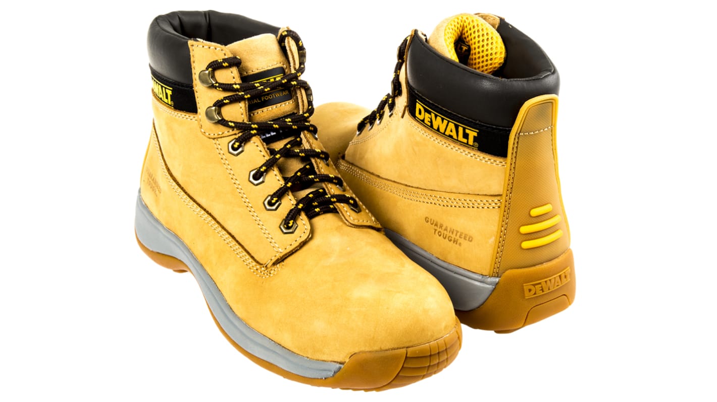 DeWALT Apprentice EN20345 SB, Herren, Sicherheitsstiefel Beige mit Stahl-Schutzkappe, Größe 43 / UK 9