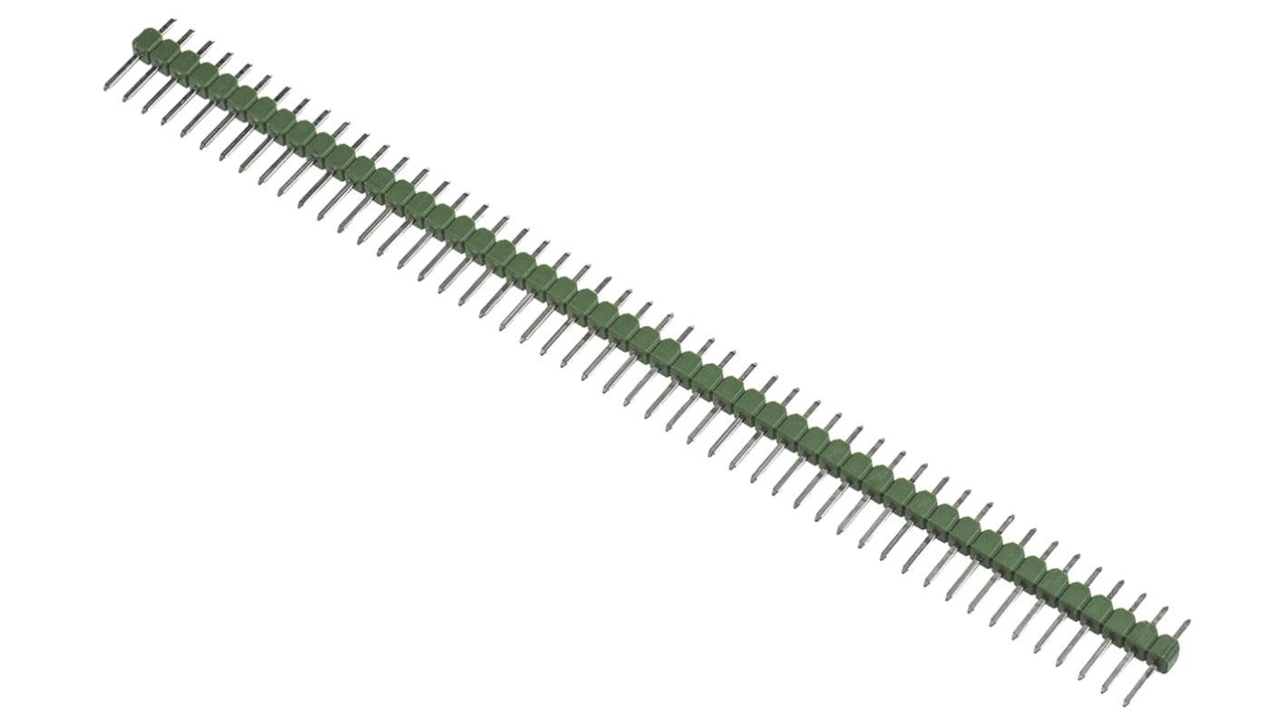 Embase à broches TE Connectivity, AMPMODU MOD II, 50 pôles , 2.54mm 1 rangée, 3.0A, Droit