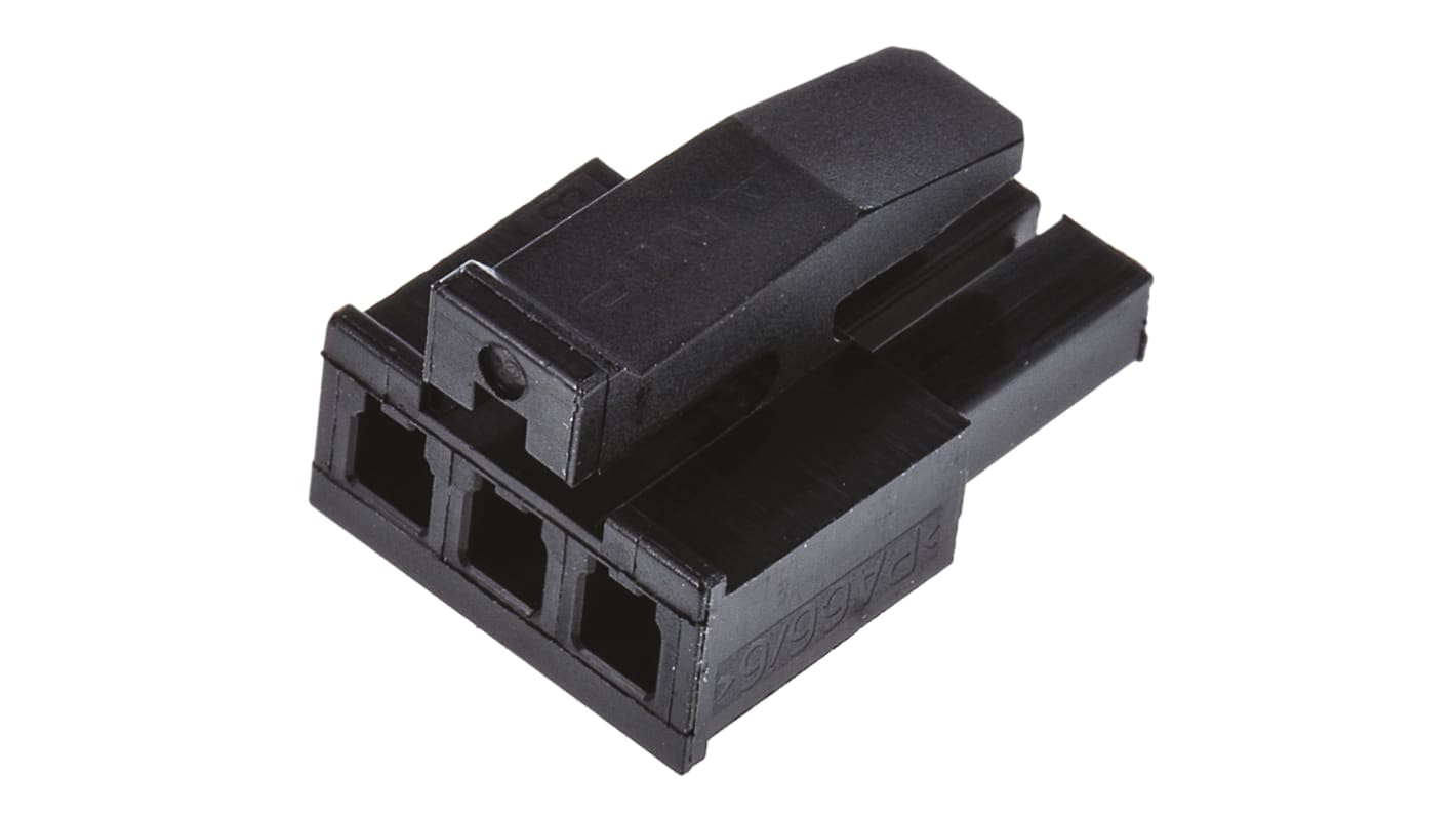 Carcasa de conector TE Connectivity 1445022-3, Serie Micro MATE-N-LOK, paso: 3mm, 3 contactos, , 1 fila filas, Recto,