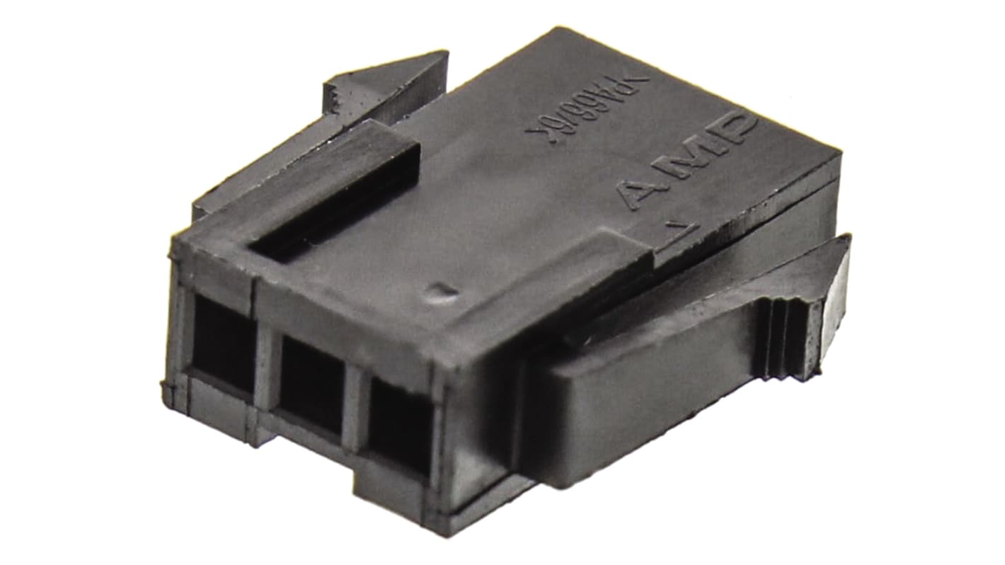 Carcasa de conector TE Connectivity 1445048-3, Serie Micro MATE-N-LOK, paso: 3mm, 3 contactos, , 1 fila filas, Recto,