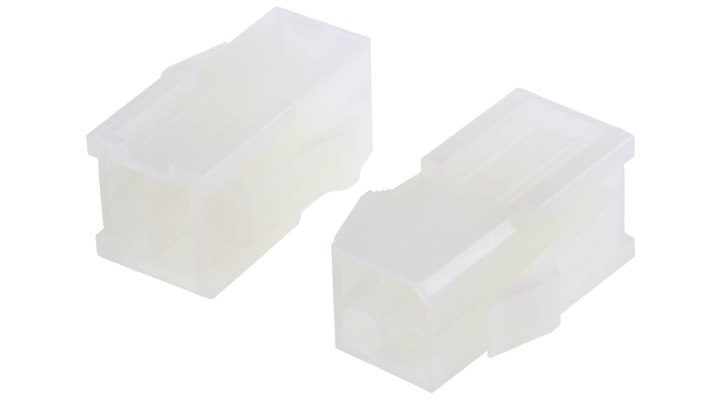 TE Connectivity, VAL-U-LOK Male Connector Housing, 4.2mm Pitch, 4 Way, 2 Row