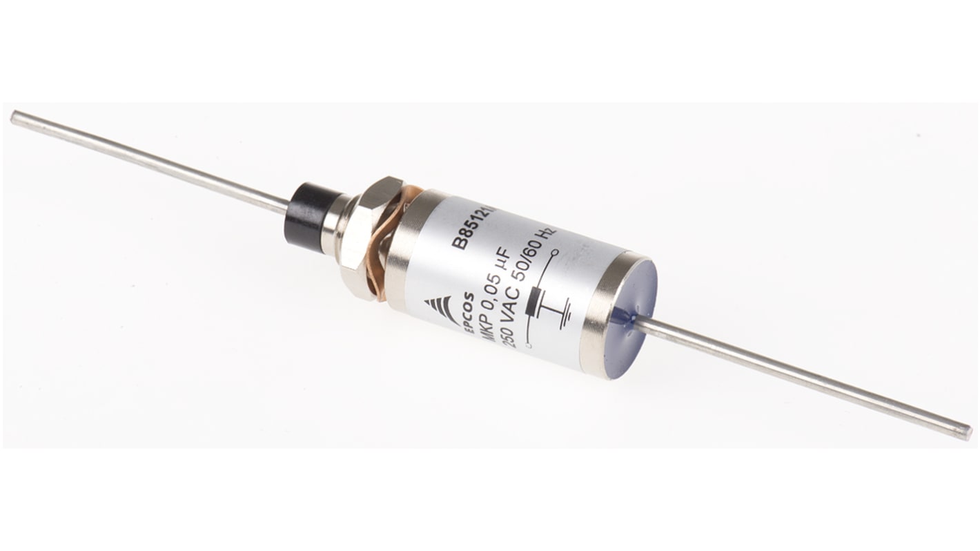 Epcos, B85321 16A 250 V ac, 600 V dc 60Hz, Screw Mount Feedthrough Capacitor, Wire Lead