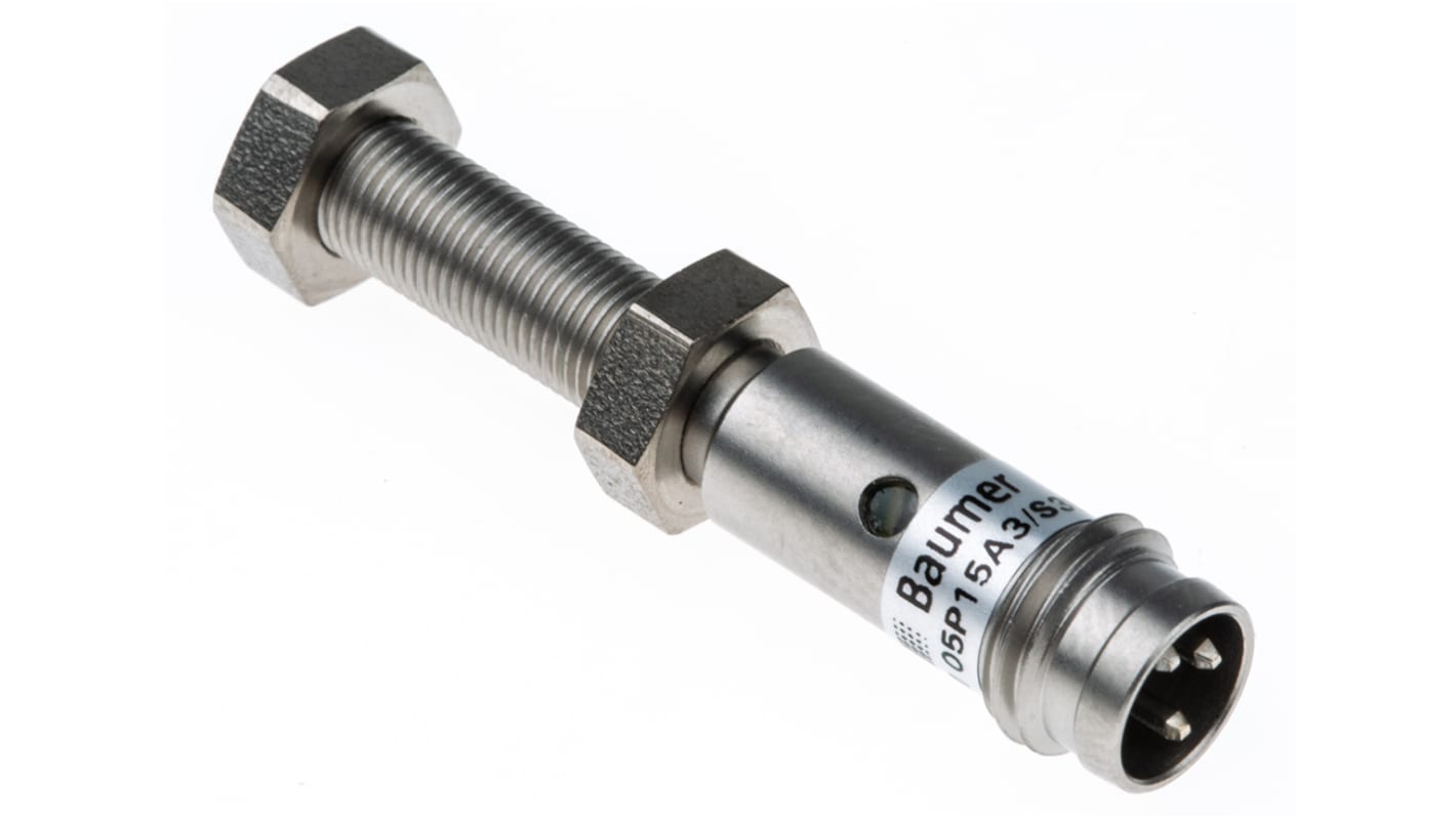 Rs-Online Sensore di prossimità Cilindro filettato Baumer M5 rilevamento 1 mm 10 → 30 V c.c