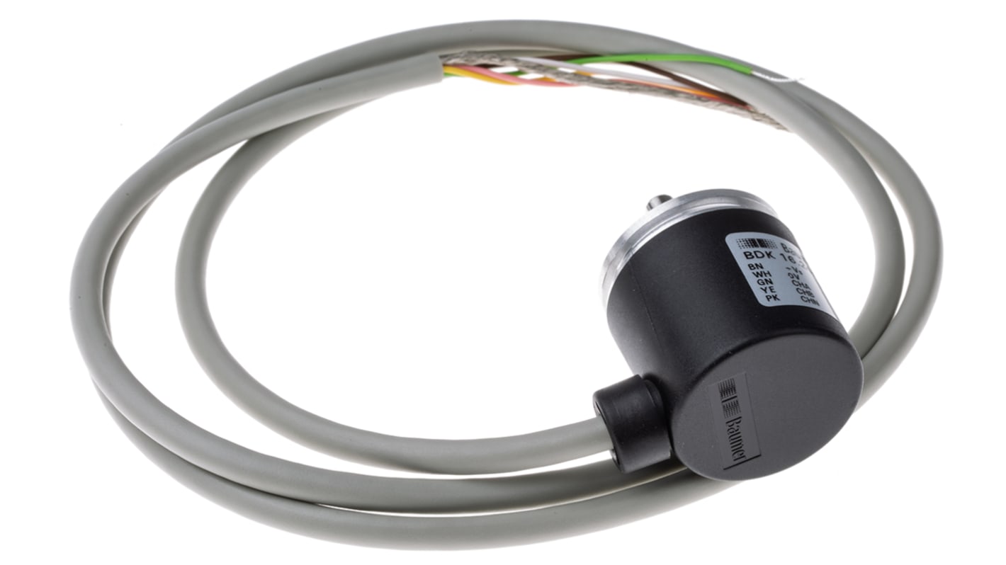 Baumer BDK Series Optical Incremental Encoder, 360 ppr, HTL/Push Pull Signal, Solid Type, 5mm Shaft