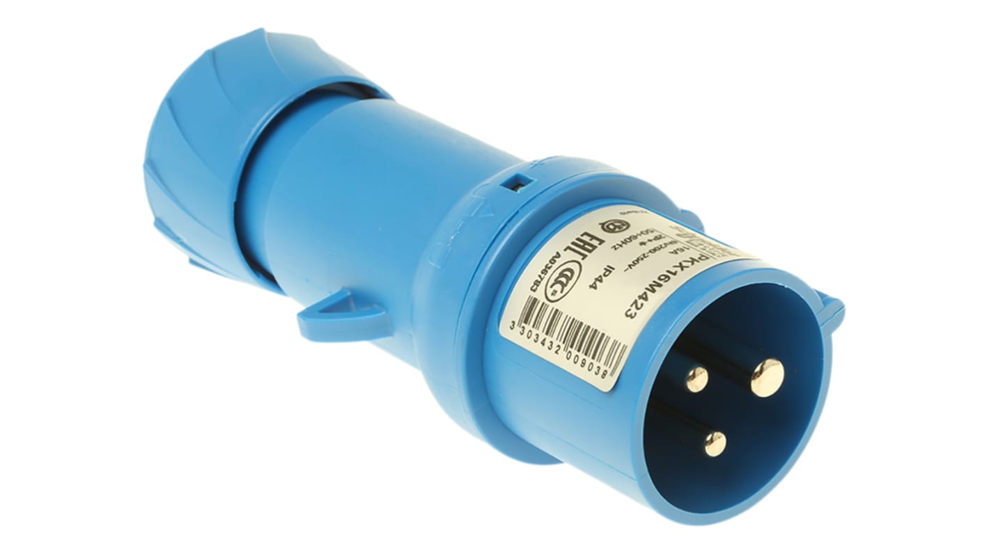 PKX16M423 | Schneider Electric, PratiKa IP44 Blue Cable Mount 2P + 