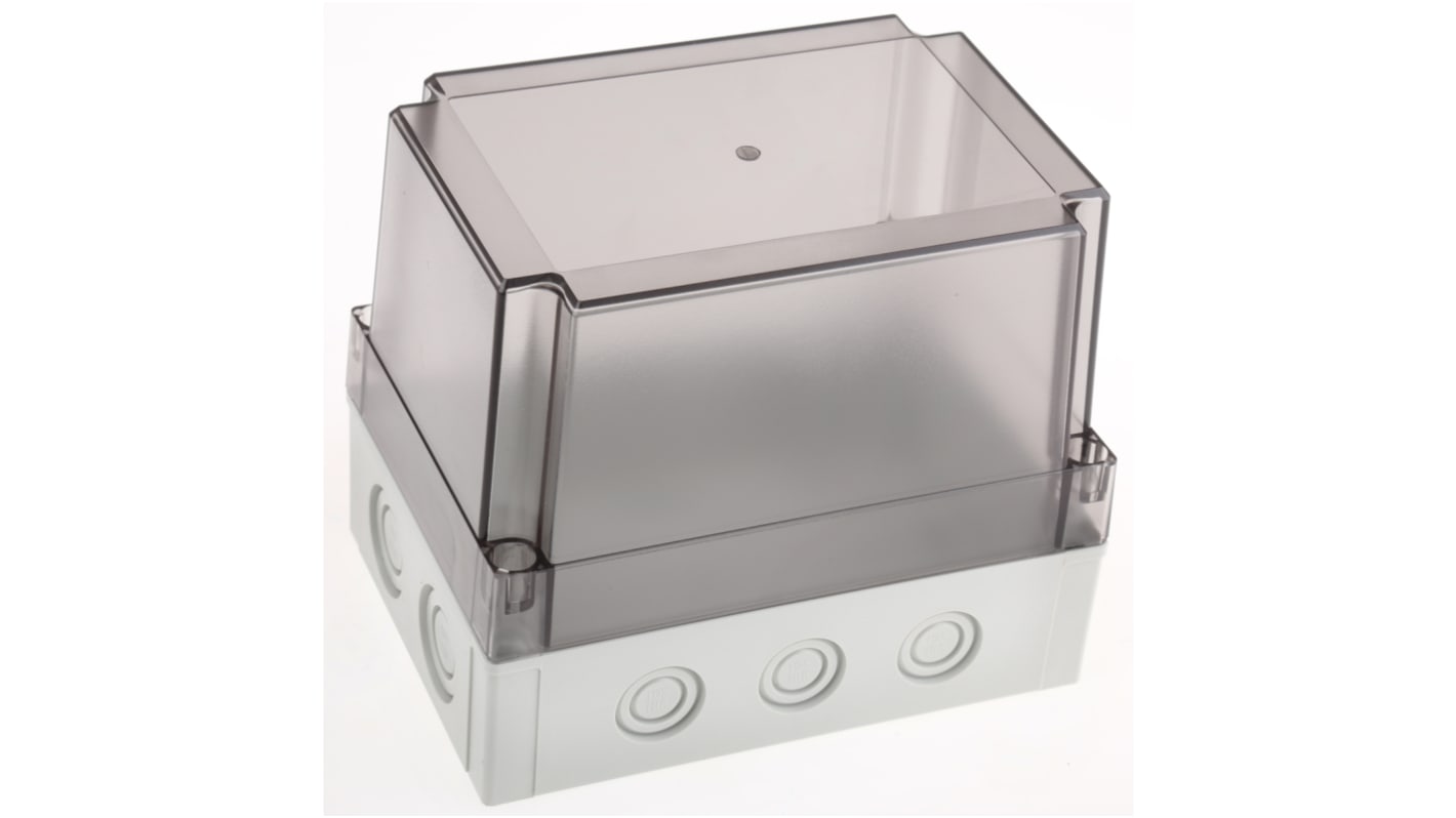 Contenitore Fibox in Policarbonato 180 x 130 x 150mm, col. Grigio, IP67
