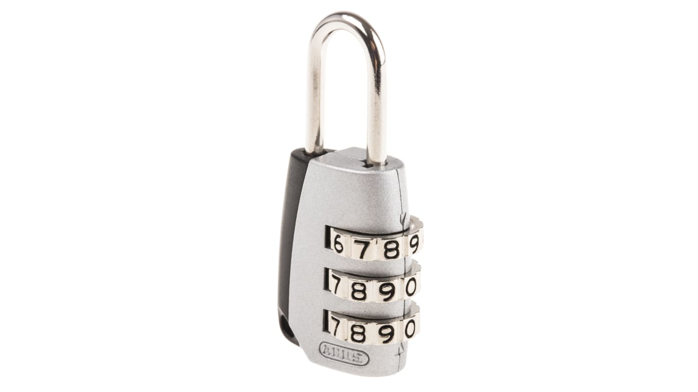 ABUS Combination Weatherproof Steel, Zinc Combination Padlock, 3mm Shackle, 22mm Body