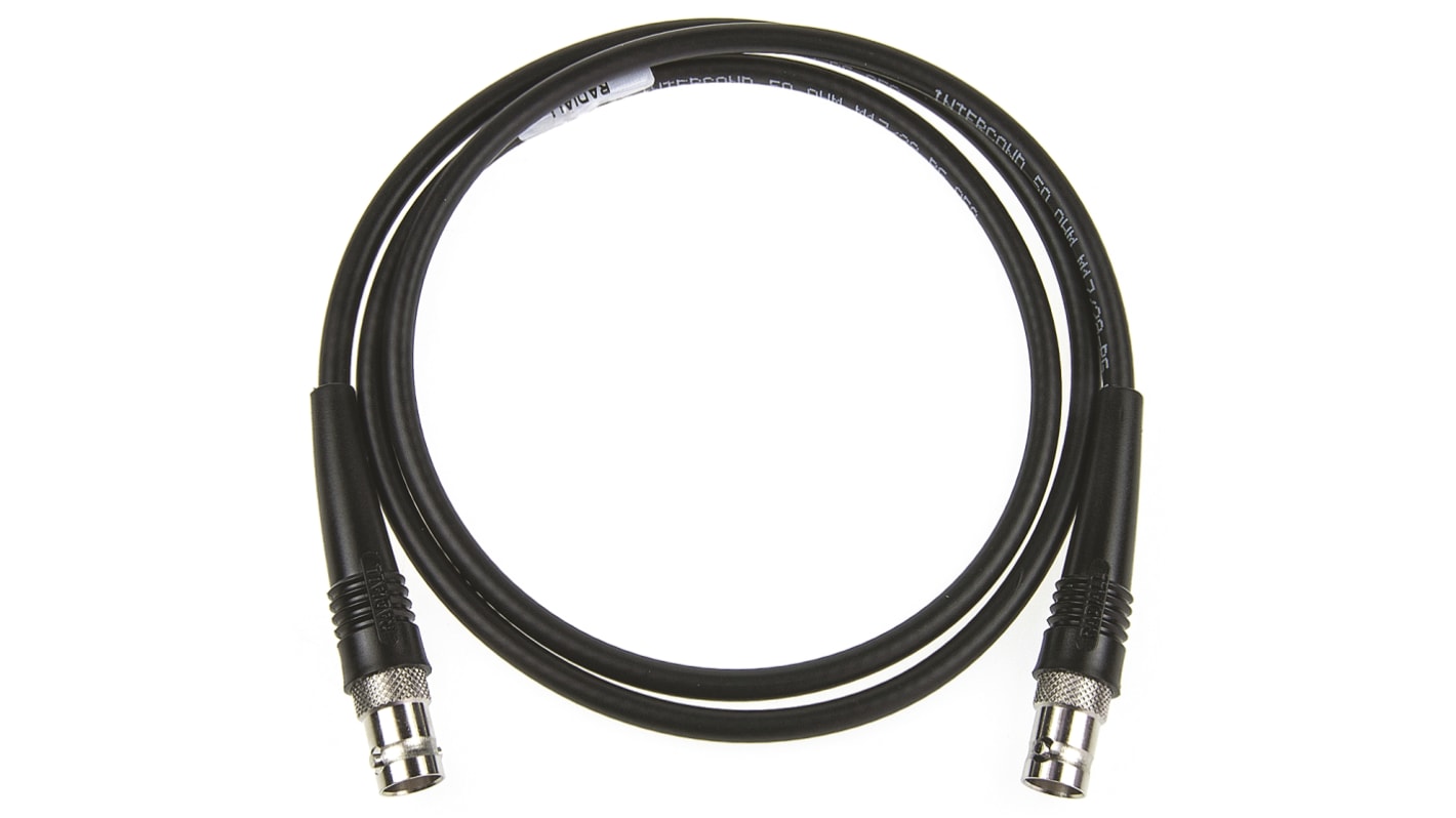 Radiall Female BNC to Female BNC, 1m, RG58 Coaxial, Terminated50 Ω