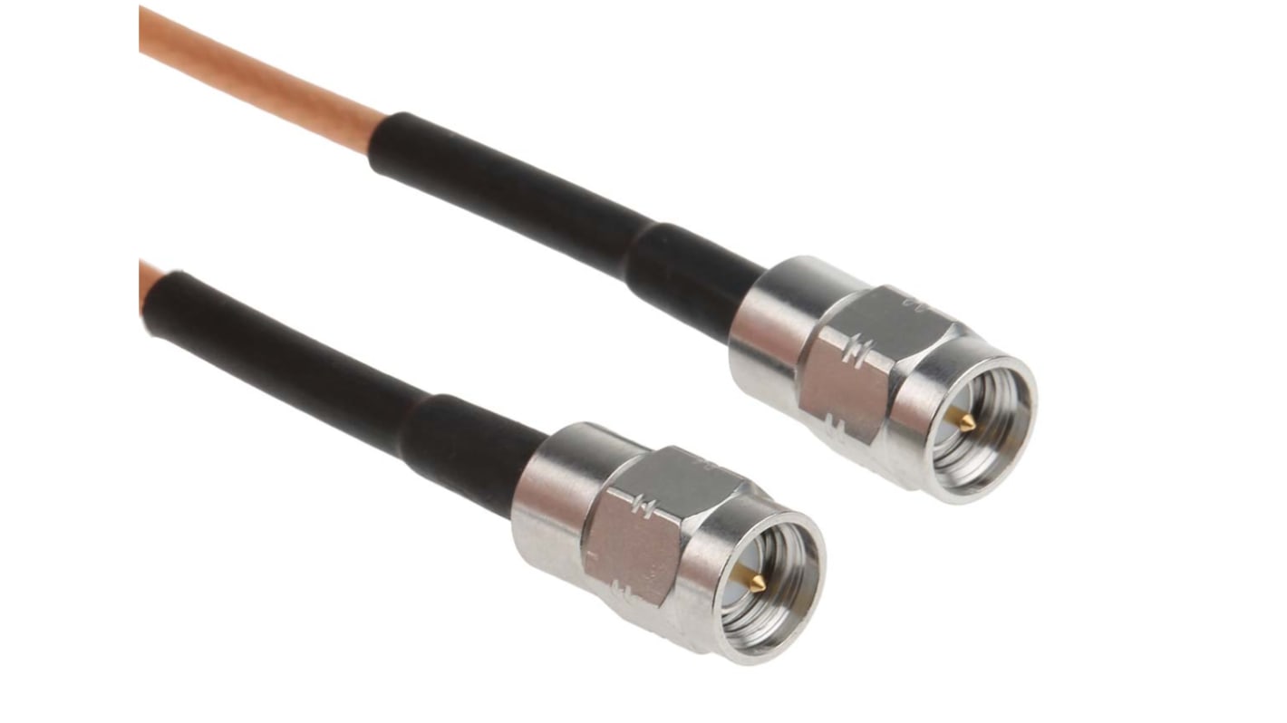 Radiall Male SMA to Male SMA, 1m, RG316 Coaxial, Terminated50 Ω