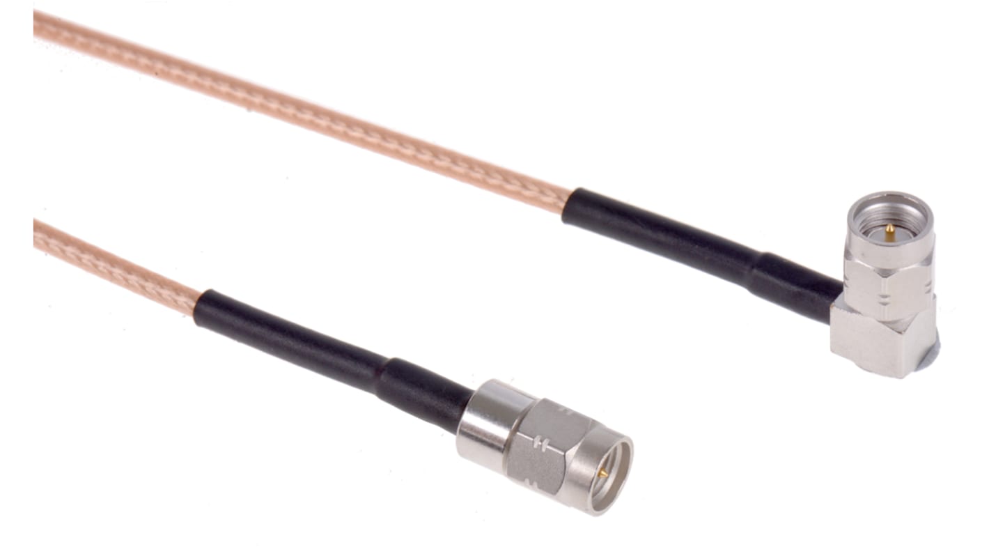 Radiall Male SMA to Male SMA, 500mm, RG316 Coaxial, Terminated50 Ω