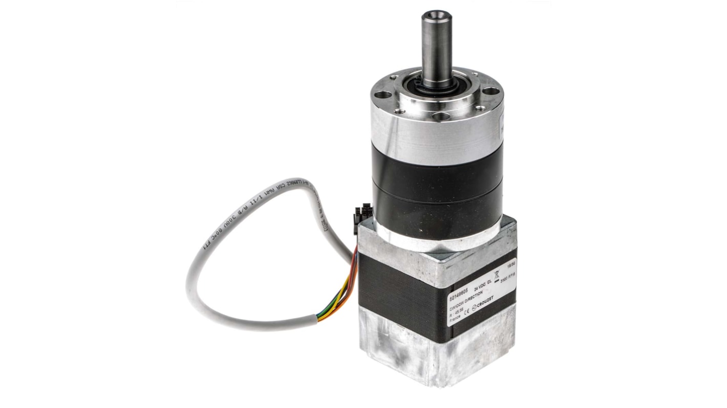 Crouzet Brushless Geared DC Geared Motor, 30 W, 24 V, 5 Nm, 48 rpm, 14mm Shaft Diameter