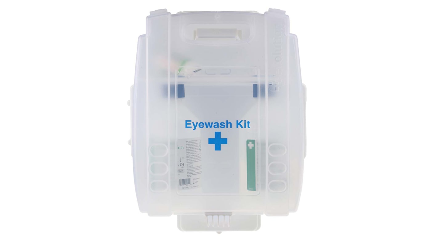 RS PRO Wall Mounted Eye Wash Kit, 2 x 500 ml