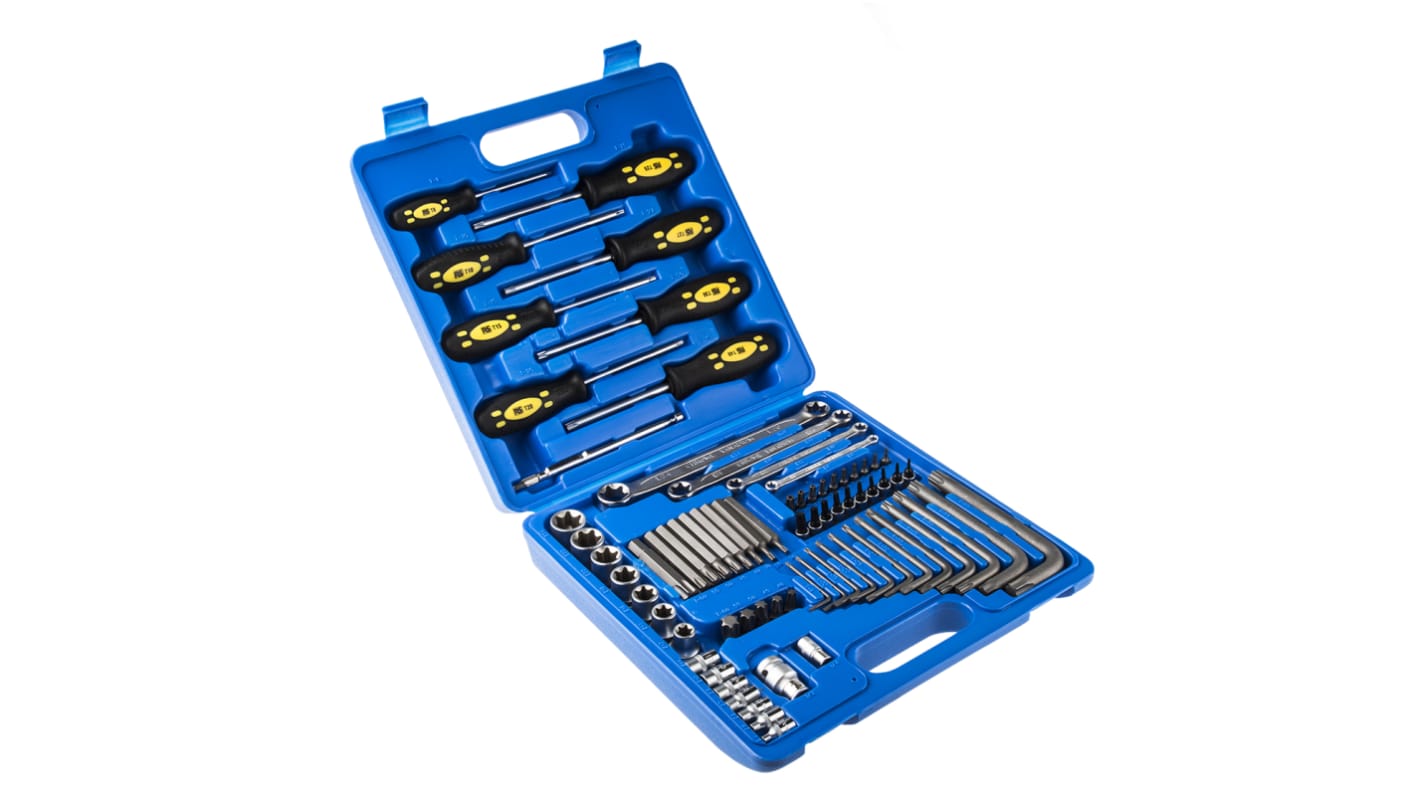 RS PRO 66 Piece Engineers Tool Kit with Case