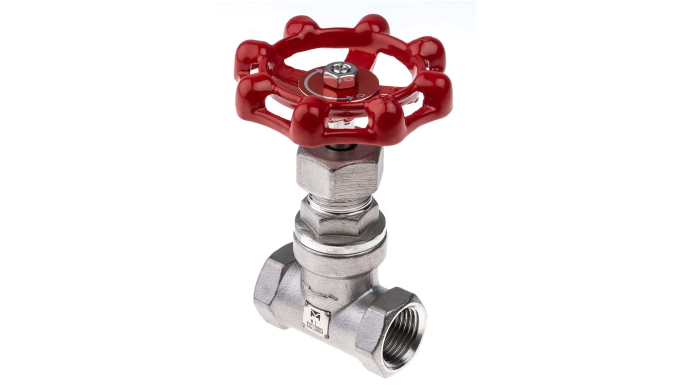 RS PRO Stainless Steel Globe Valve, 1/2 in BSP 32 bar