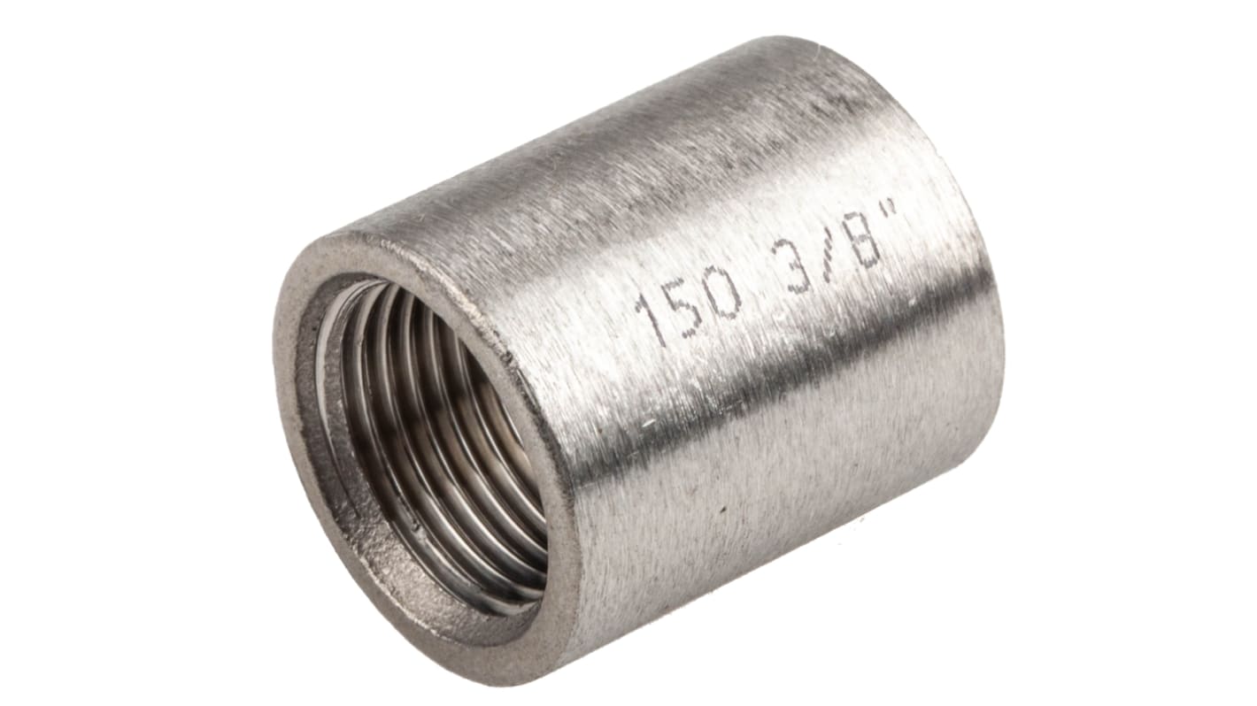 RS PRO Stainless Steel Pipe Fitting Socket, Female G 3/8in x Female G 3/8in