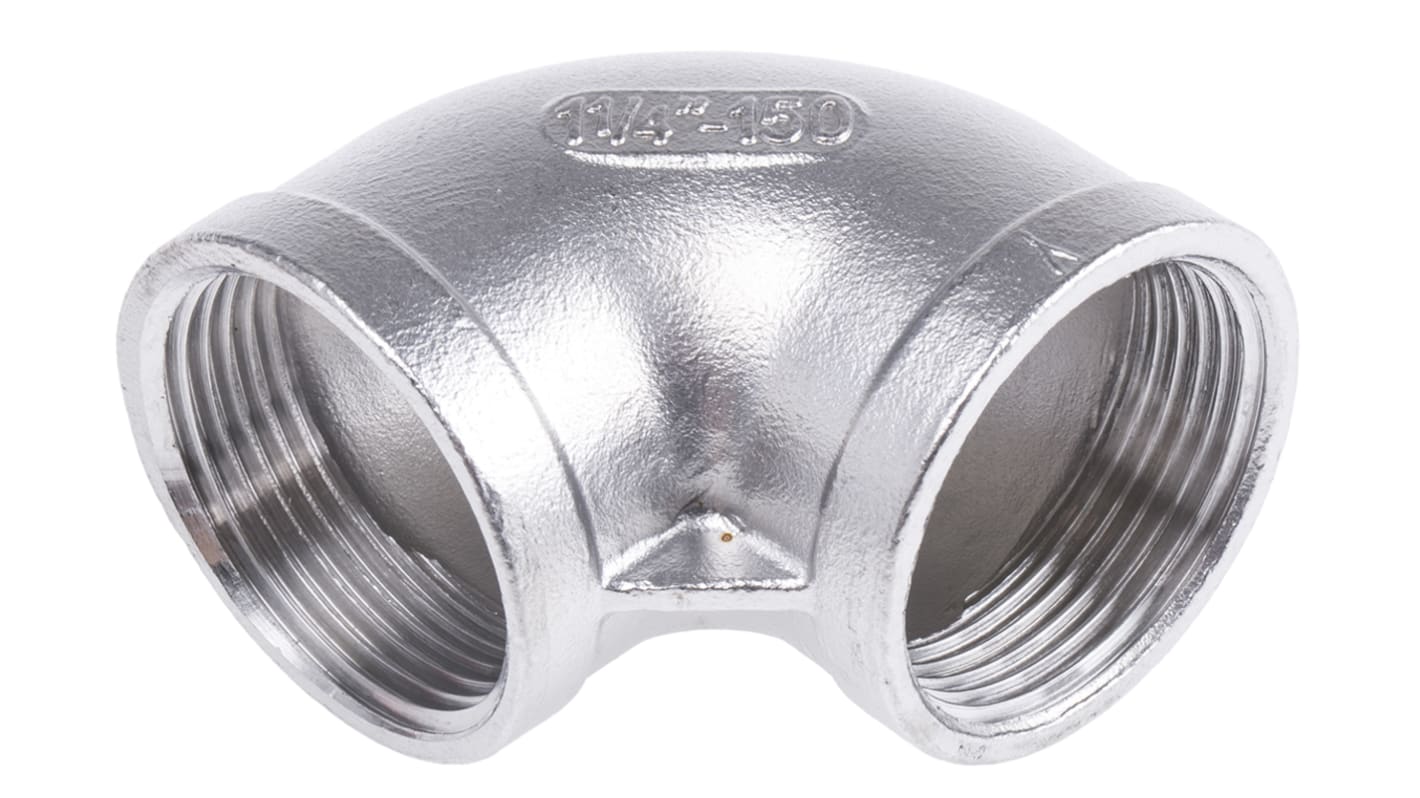 RS PRO Edelstahl-Rohrverschraubung Bogen, G 1-1/4Zoll x G 1-1/4Zoll