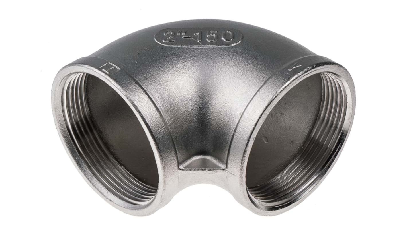 RS PRO Edelstahl-Rohrverschraubung Bogen, G 2Zoll x G 2Zoll
